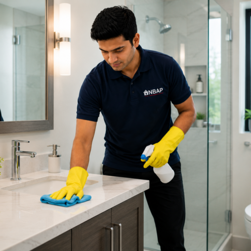 bathroom cleaning