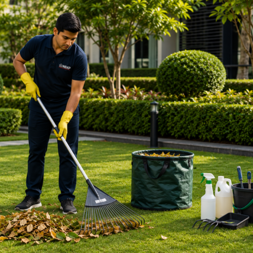 lawn cleaning