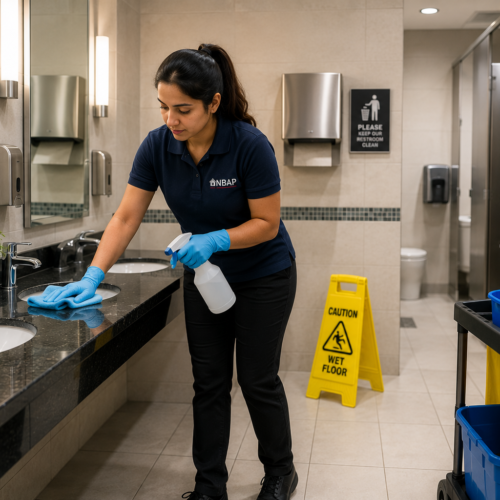 restroom cleaning